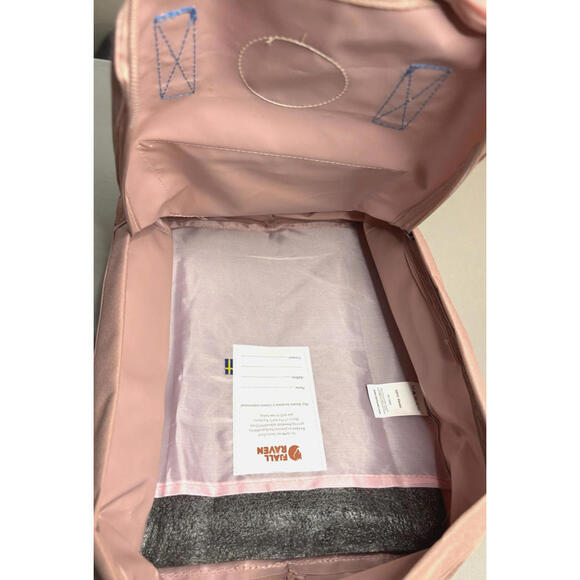 Fjallraven Kanken Mini Backpack Pink Blue 12"x14" EUC - Picture 6 of 8